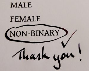 male, femals, non-binary form